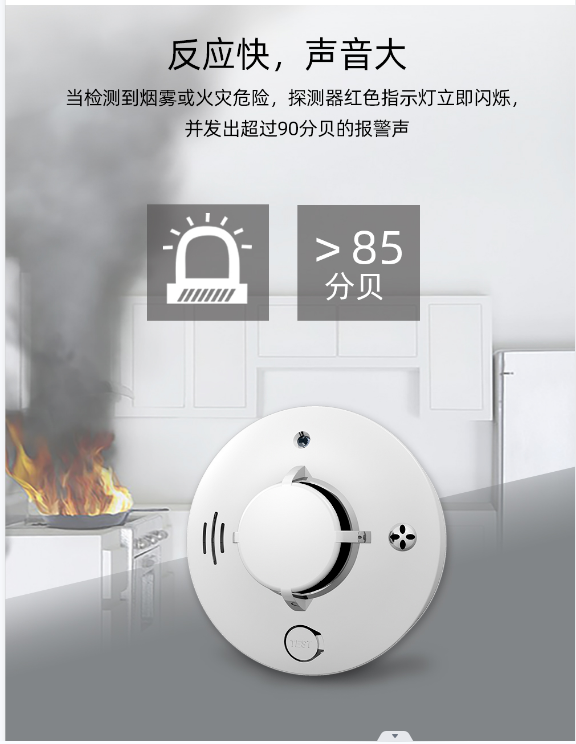 烟雾报警器的工作原理及组成